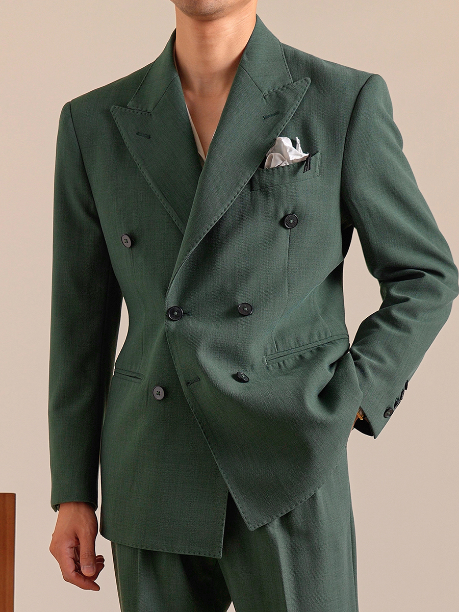 Men Formal Wear Fashion - 10% Wool 12% Modal Mens Suits