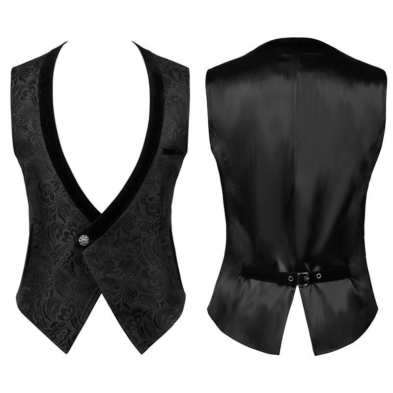 Men'S Gothic Formal Wear - Mens Gothic Frock Vest Medieval Costume