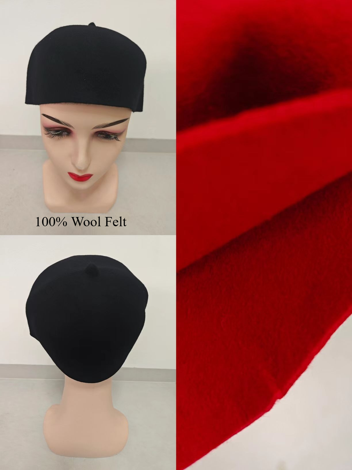 Men Formal Wear Red - Africa Wool Felt Caps for Men