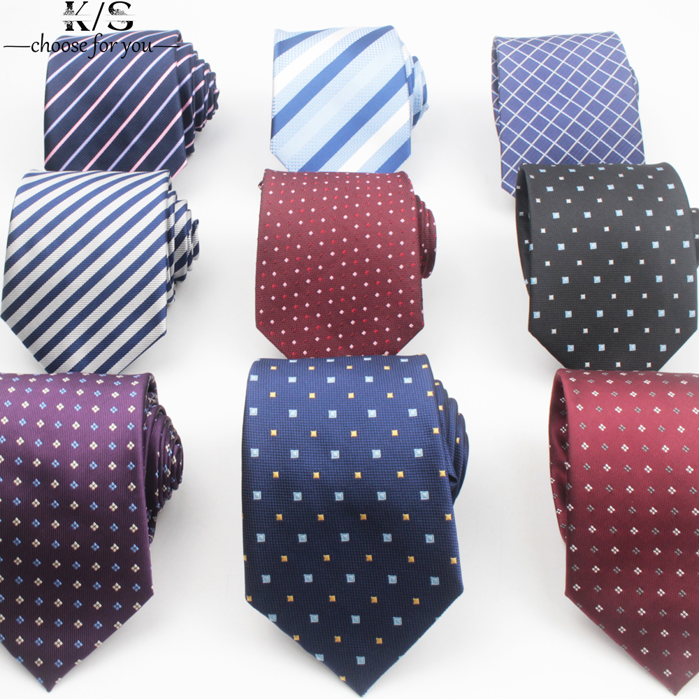 Men's Tie 8cm Stripe Dot Neckt - Men Formal Wear Red recensione e prezzo