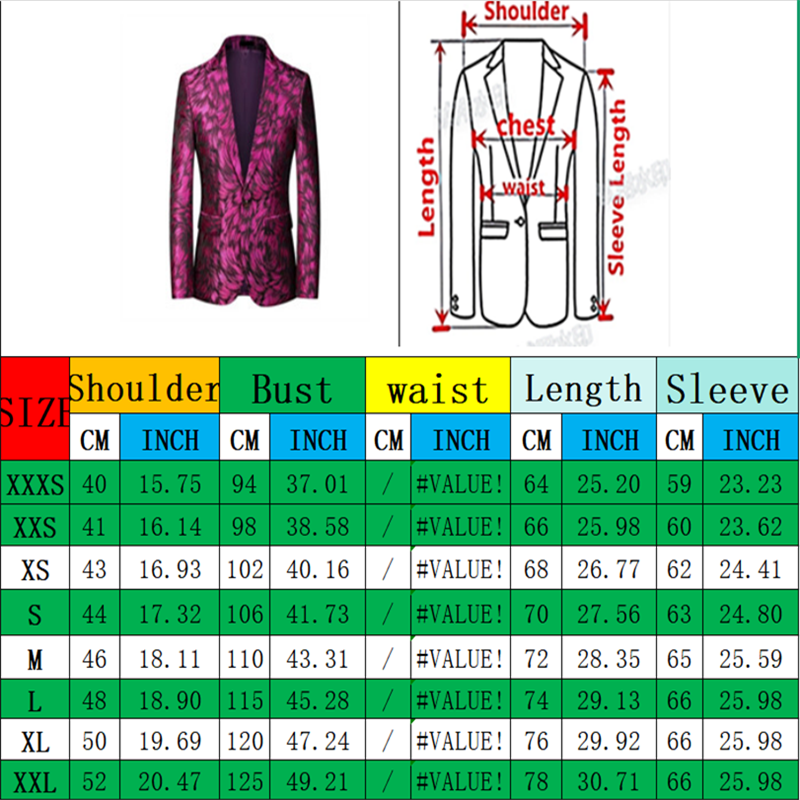 Red men's long-sleeved suit ja - Men Formal Wear Red recensione e prezzo