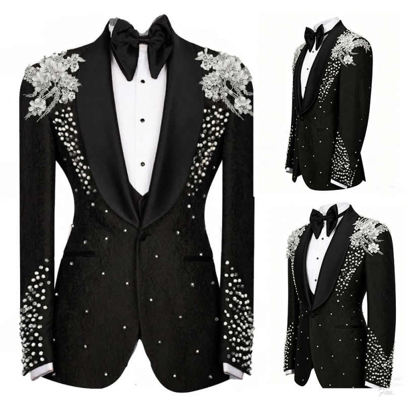 Sparkly Crystals Suit For Men  - Men Formal Wear For Dinner recensione e prezzo