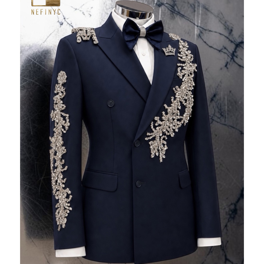 Unique Design Beaded Stones Su - Unique Men'S Formal Wear recensione e prezzo