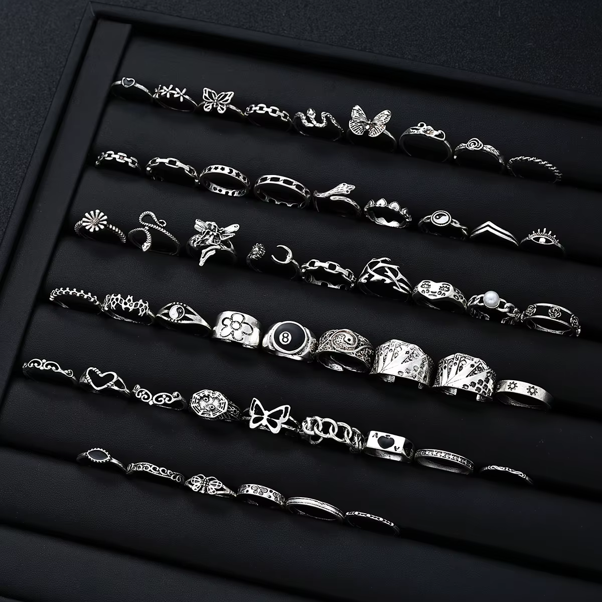 51 Pcs Punk Ring Set For Women - Men'S Gothic Formal Wear recensione e prezzo