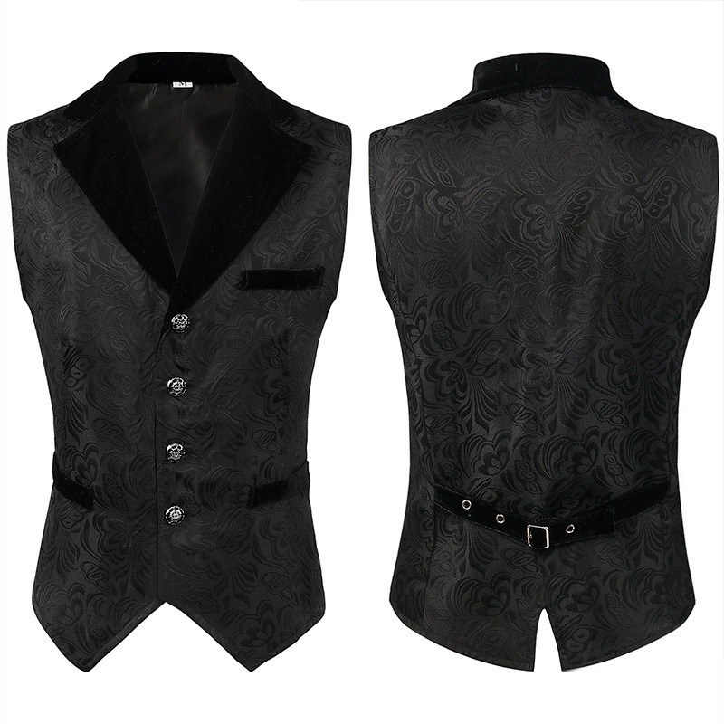 Mens Gothic Frock Vest Medieva - Men'S Gothic Formal Wear recensione e prezzo