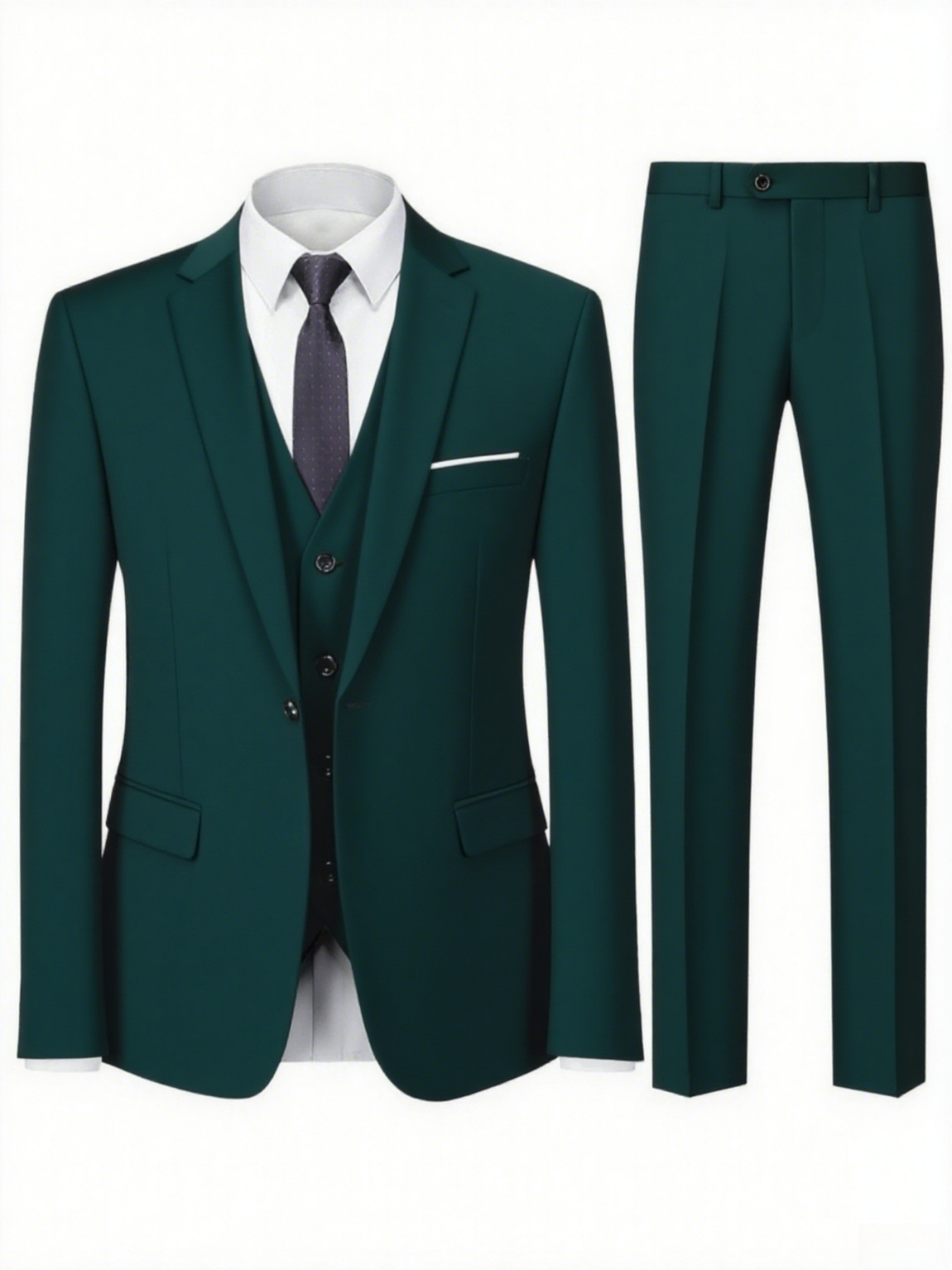 2pcs Men's All-Season Suit Set - Men Formal Wear For Dinner recensione e prezzo