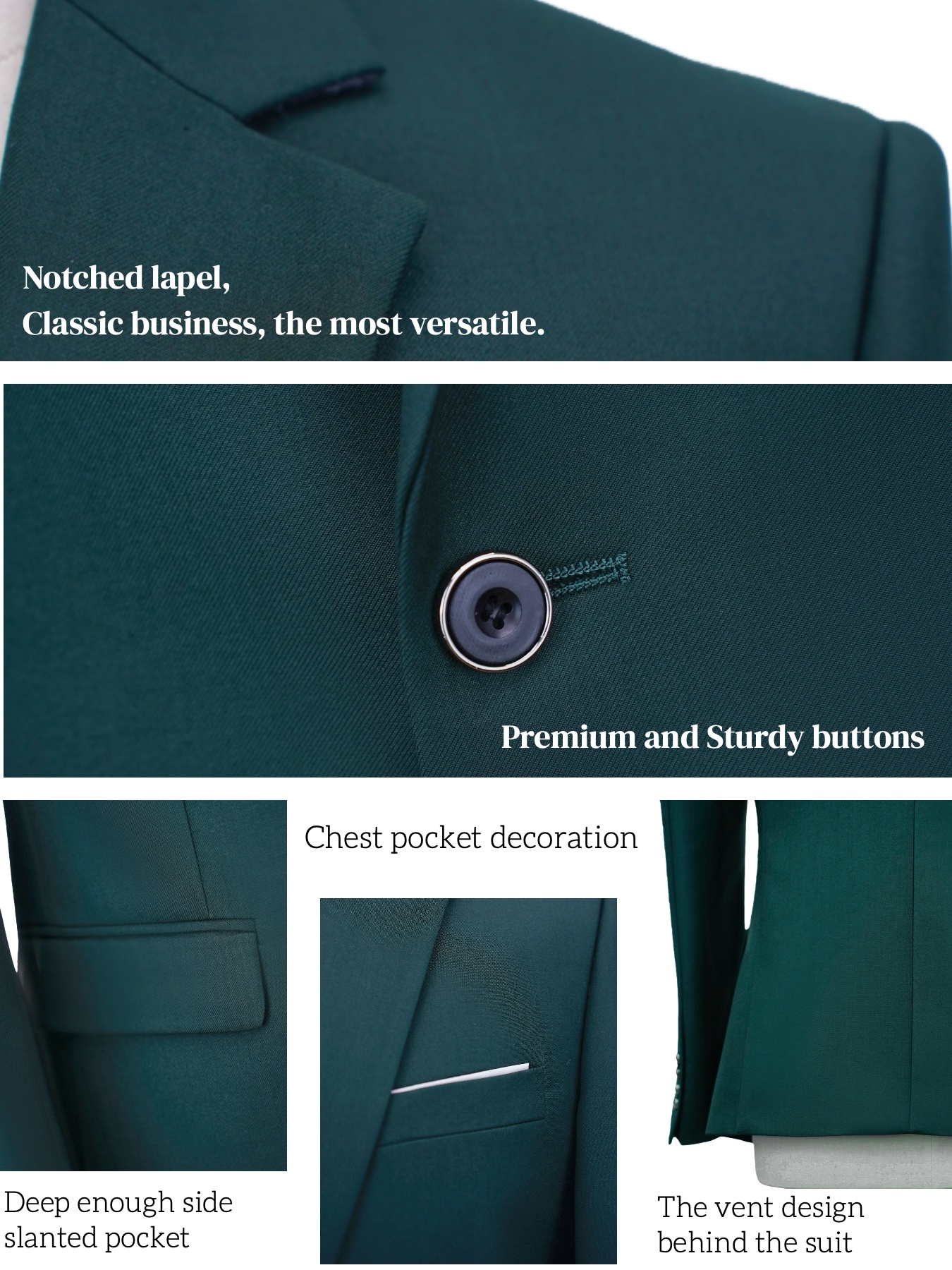2pcs Men's All-Season Suit Set - Men Formal Wear For Dinner recensione e prezzo