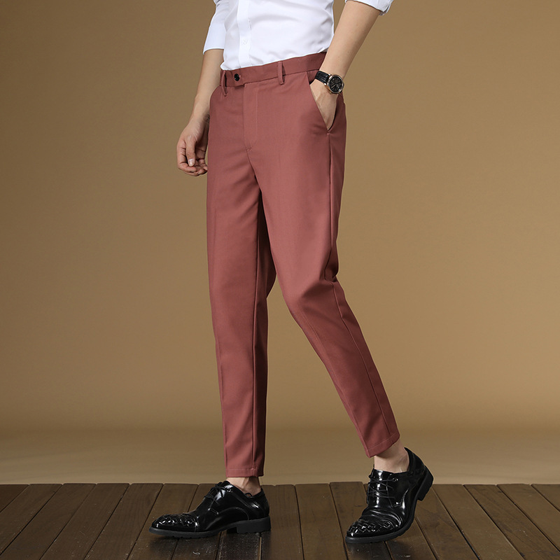 Summer Suit Pants Men Red Blac - Men Formal Wear In Summer recensione e prezzo