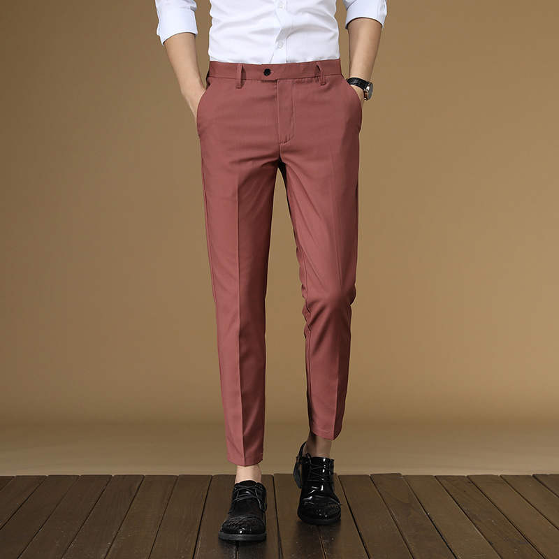 Summer Suit Pants Men Red Blac - Men Formal Wear In Summer recensione e prezzo