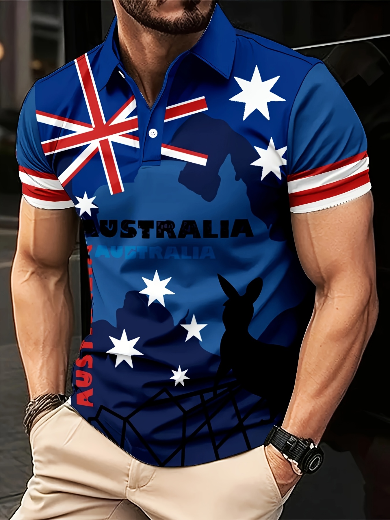 Summer Australian Flag Kangaro - Men Formal Wear In Summer recensione e prezzo