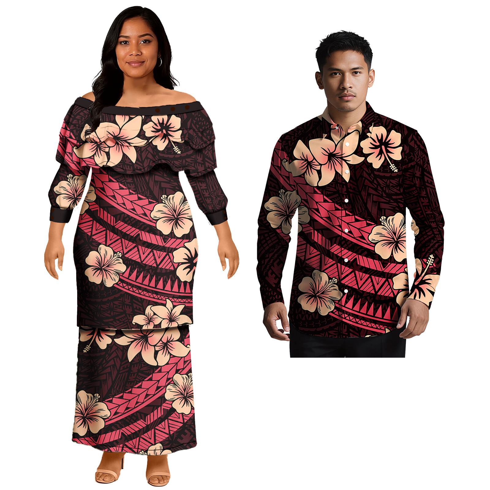 Popular Design Custom Couple C - Men'S Hawaiian Formal Wear recensione e prezzo