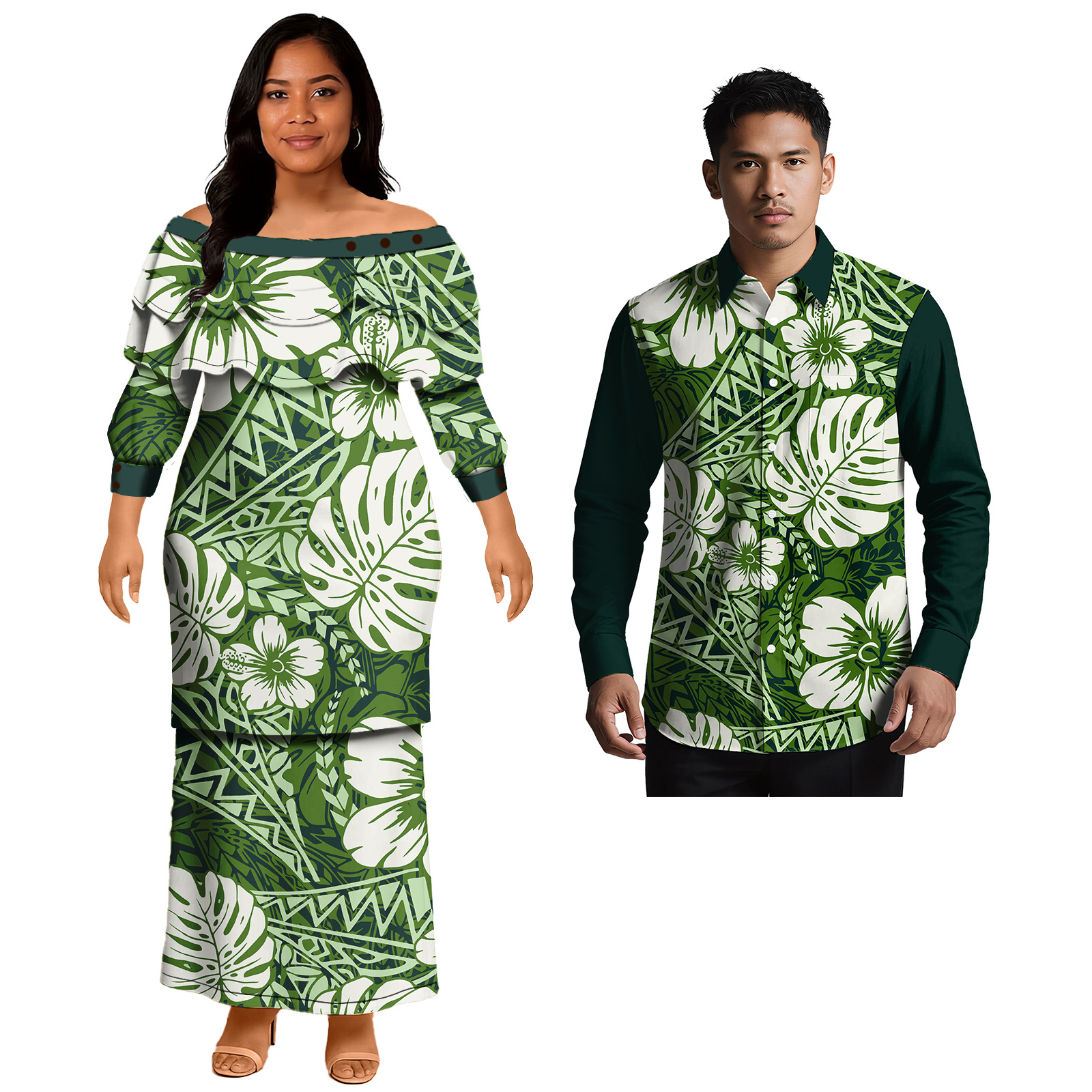 Popular Design Custom Couple C - Men'S Hawaiian Formal Wear recensione e prezzo