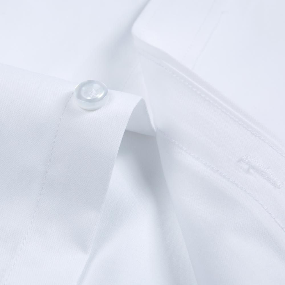 White Solid Color Men's Long S - Men Formal Office Wear Shirts recensione e prezzo