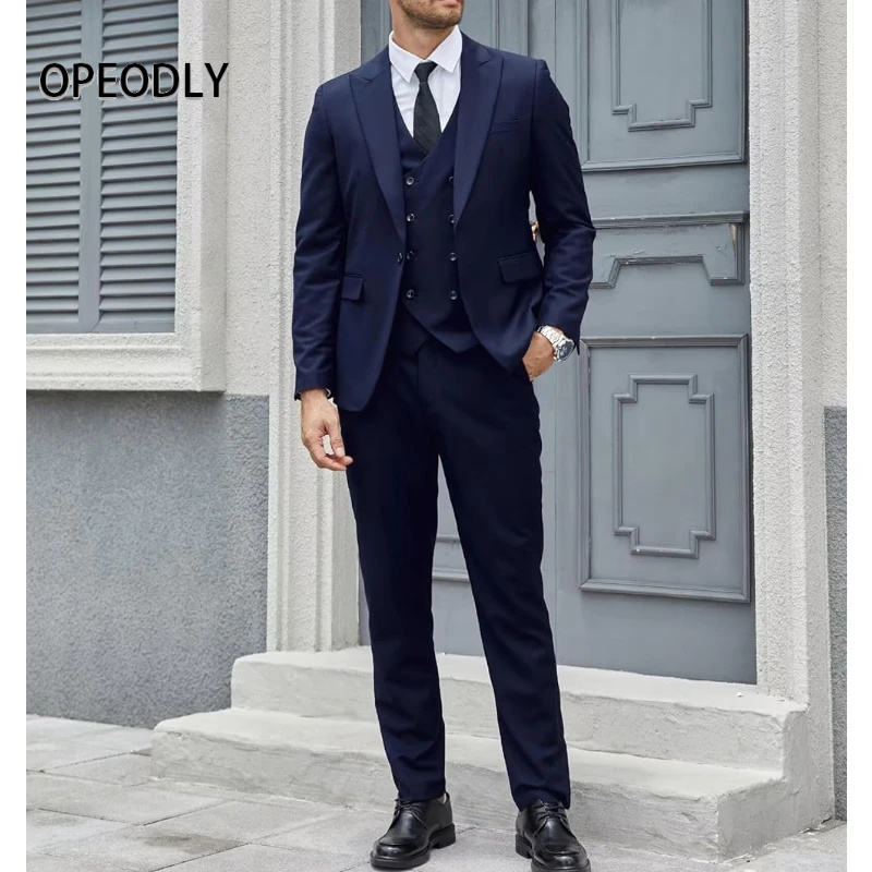 OPEODLY Men 3 Piece Suit Slim  - Men Formal Wear For Dinner recensione e prezzo