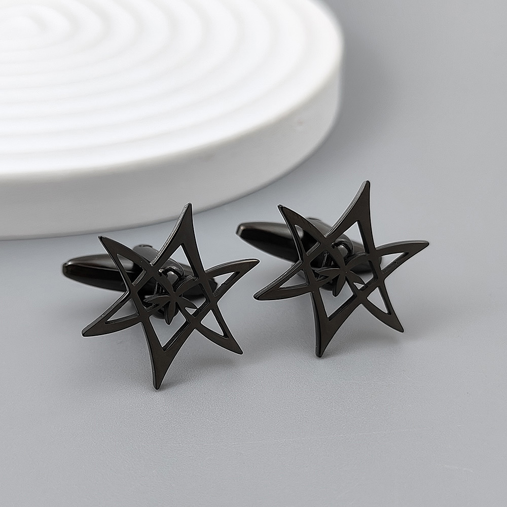 Hexagonal star gold-plated cuf - Men'S Gothic Formal Wear recensione e prezzo