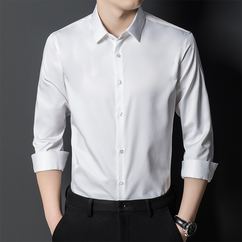 Men's Mulberry Silk Shirt Clas - Men Formal Office Wear Shirts recensione e prezzo