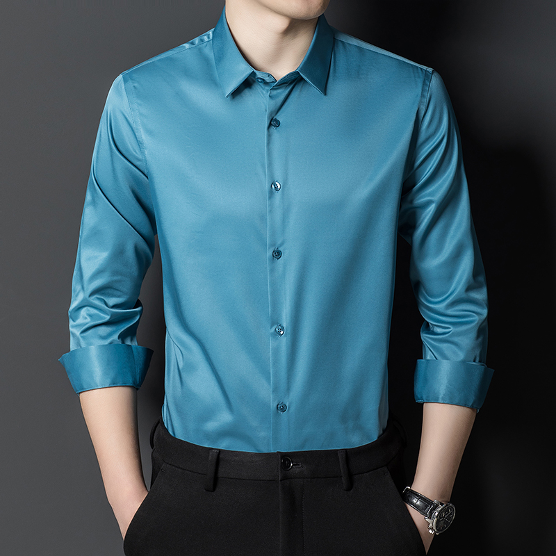 Men's Mulberry Silk Shirt Clas - Men Formal Office Wear Shirts recensione e prezzo