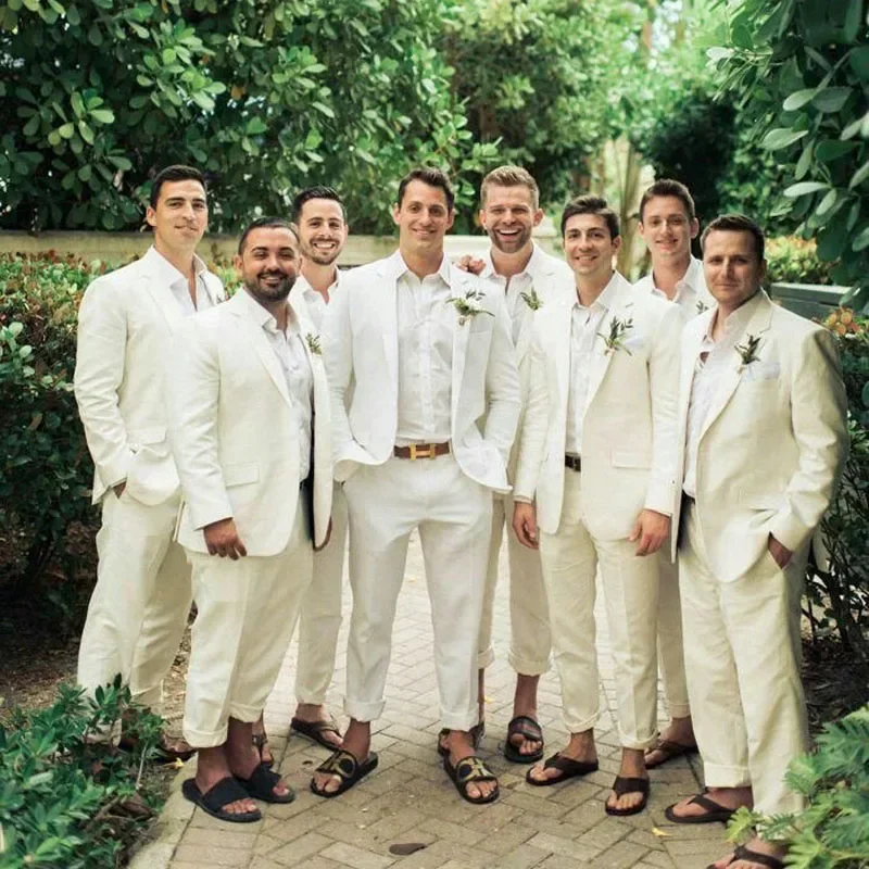 Linen Wedding Tuxedo For Men S - Men Formal Wear In Summer recensione e prezzo