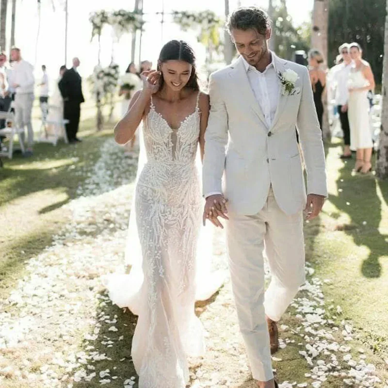 Linen Wedding Tuxedo For Men S - Men Formal Wear In Summer recensione e prezzo