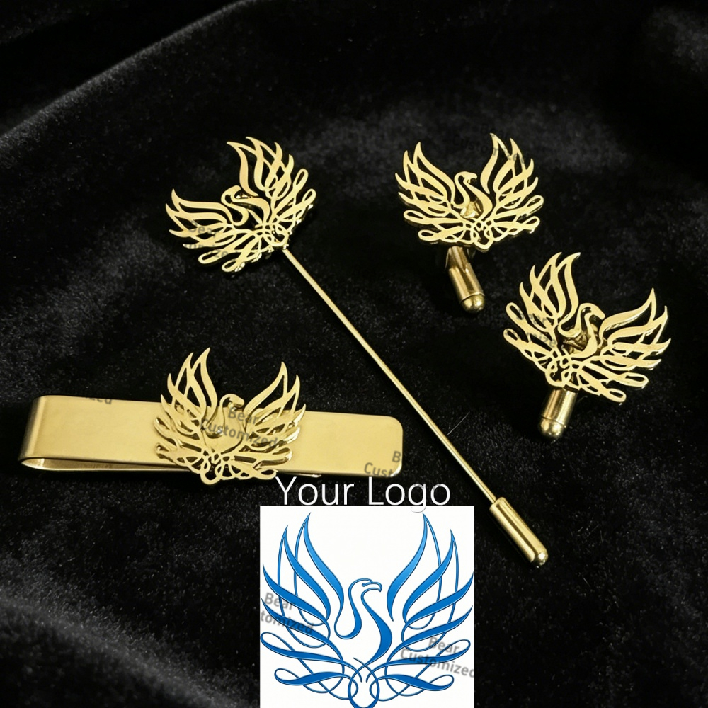 Custom Cufflink Tie Set Bar Pe - Men Formal Wear Fashion recensione e prezzo