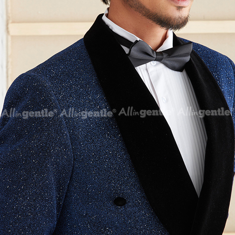 Elegant Sequin 2 Piece Suit Se - Men Formal Wear For Dinner recensione e prezzo