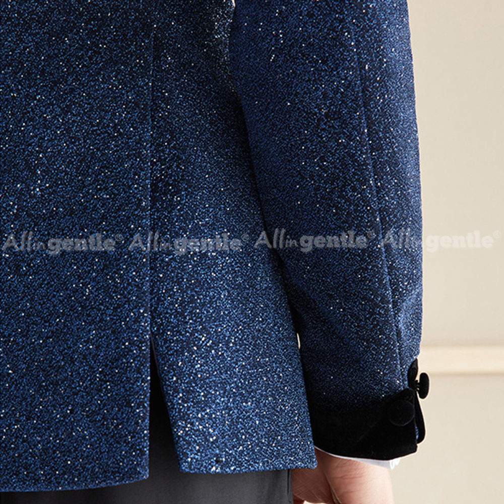 Elegant Sequin 2 Piece Suit Se - Men Formal Wear For Dinner recensione e prezzo