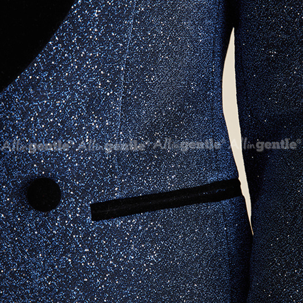 Elegant Sequin 2 Piece Suit Se - Men Formal Wear For Dinner recensione e prezzo