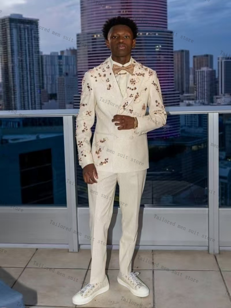 Shiny White Men Suits Set 2 Pi - Men Formal Wear Red recensione e prezzo
