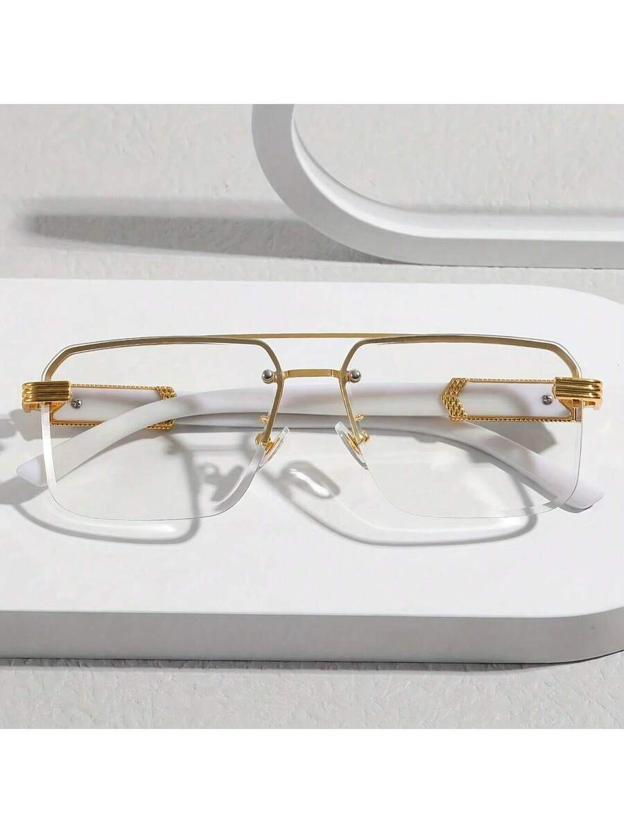 Mens Half-Frame Eyewear With T - Men Formal Wear Fashion recensione e prezzo