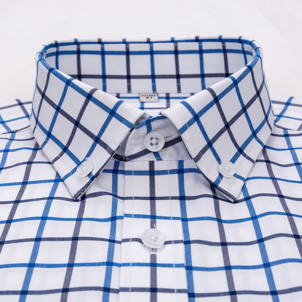 Men's Plaid Spread Collar Wrin - Men Formal Office Wear Shirts recensione e prezzo