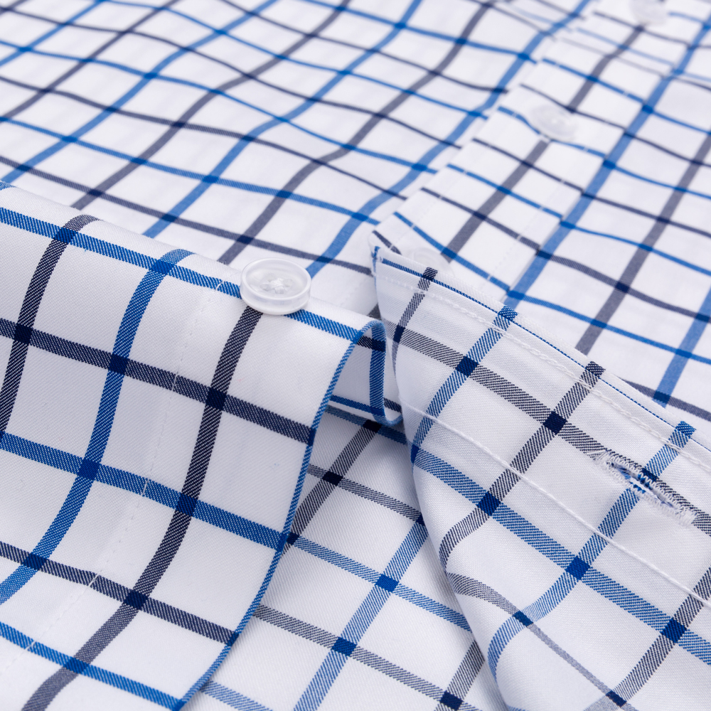Men's Plaid Spread Collar Wrin - Men Formal Office Wear Shirts recensione e prezzo