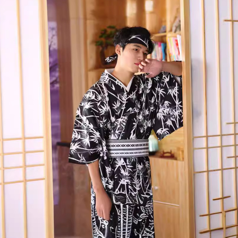 Men's Japanese Bamboo-Pattern  - Traditional Japanese Men'S Formal Wear recensione e prezzo