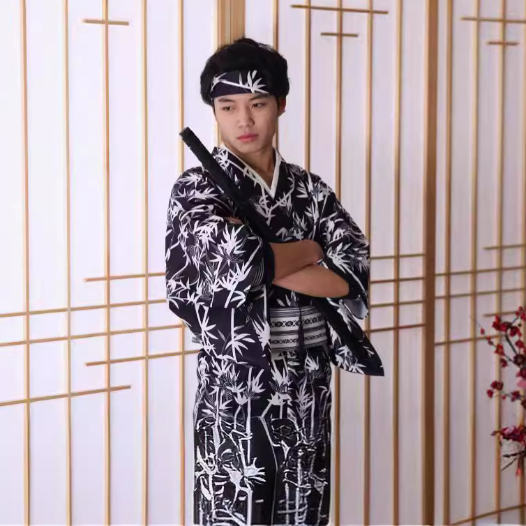 Men's Japanese Bamboo-Pattern  - Traditional Japanese Men'S Formal Wear recensione e prezzo