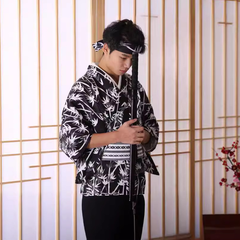 Men's Japanese Bamboo-Pattern  - Traditional Japanese Men'S Formal Wear recensione e prezzo