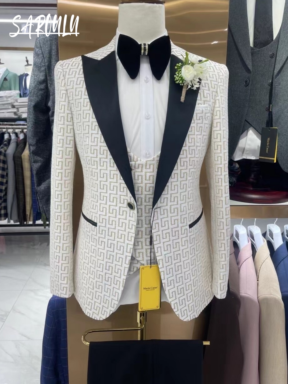 Hot Sale Charming Men's Suit E - Men Formal Wear Sale recensione e prezzo